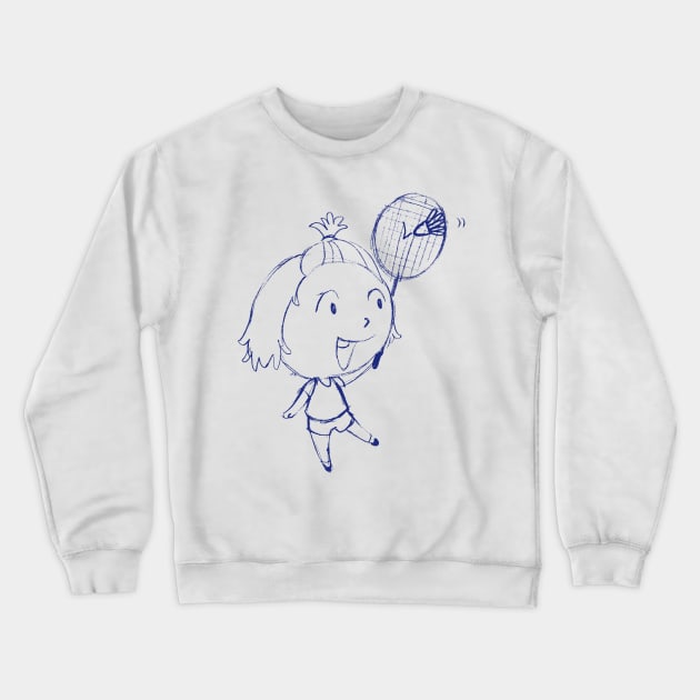 badminton Crewneck Sweatshirt by Silemhaf